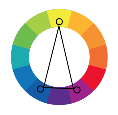網站配色教學-補色分割配色法